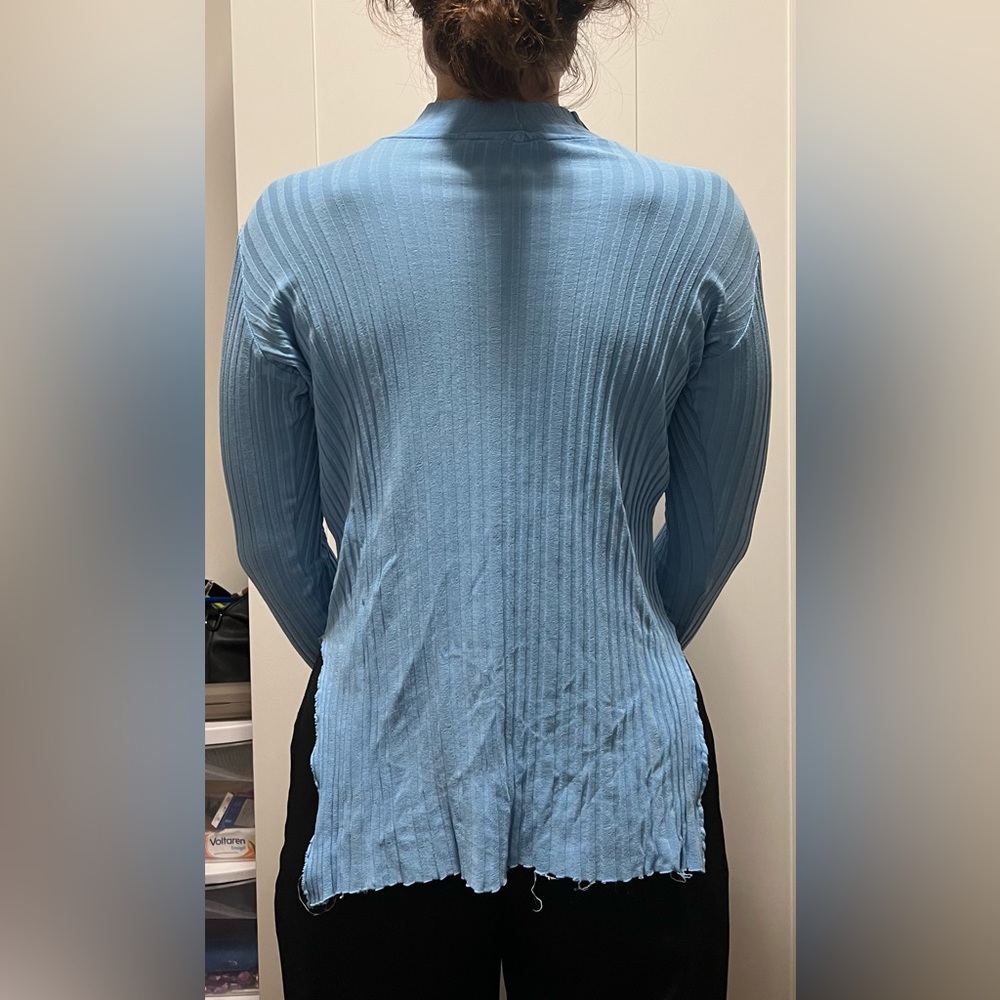 Blue ribbed top - Picture 2 of 3